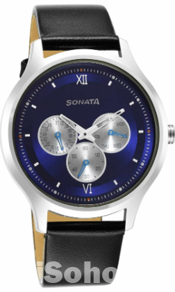 Sonata Force Analog Blue Dial Men's Watch-7140SL03